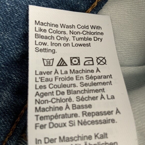 Madewell Jeans Size 26 Blue 10 High Rise Button Fly Skinny Magic Pocket. - Picture 10 of 13